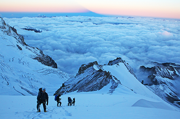 Climbing Mount Elbrus along the West route (via Utyug)