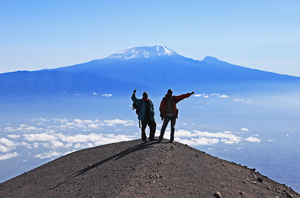 Acclimatization before climbing Mount Kilimanjaro 5895 m