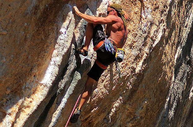 Tuff climbing is one of the features of the island of Mallorca
