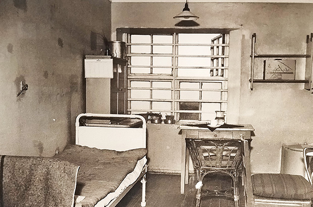 Cell of a political prisoner in Akershus prison, early 20th century. Almost luxury conditions
