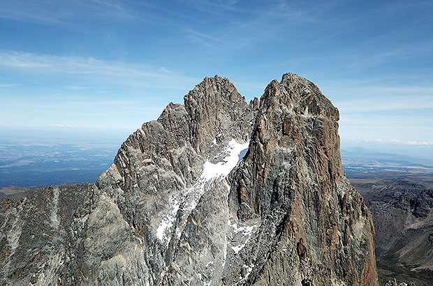 Nelion - the summit tower of Mount Kenya