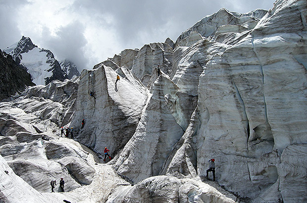 Ледник Кашкаташ, Северный Кавказ