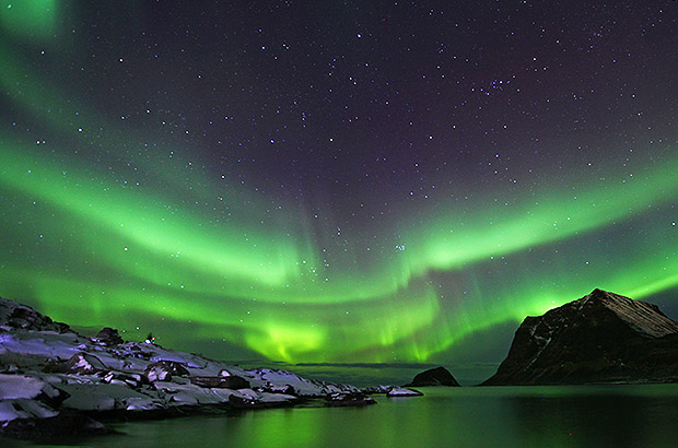 Night magic of Lofoten Islands