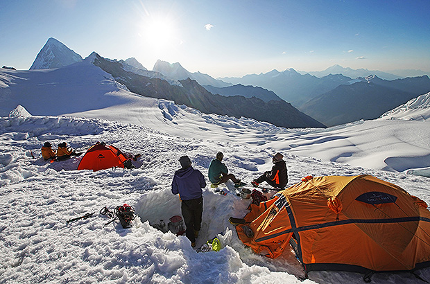 Mount Alpamayo High Camp 5500 m