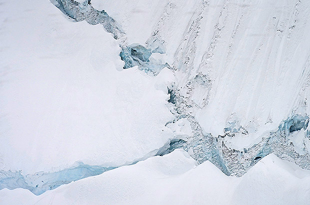 The same section of the route after snowfall. More than 50 cm of snow fell