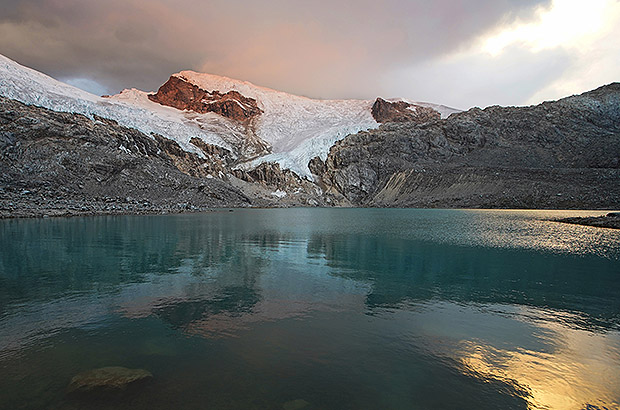 Overnight camping at the foot of Nevado Toclaraju - during our acclimatization program before climbing Alpamayo