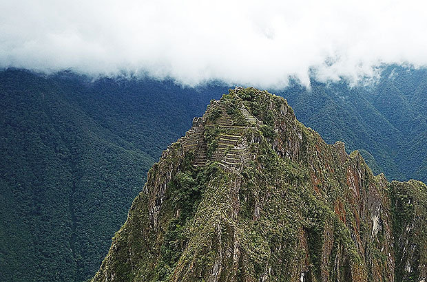 What is commonly called the Inca Observatory - the ruins on top of the cliff of Huayna Picchu