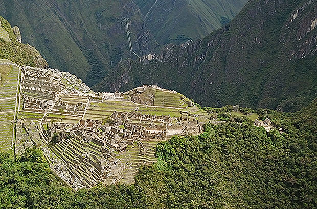 A fragment of the ancient city of Machu Picchu cleared of the jungle. And how much more is hidden under the thickets?!