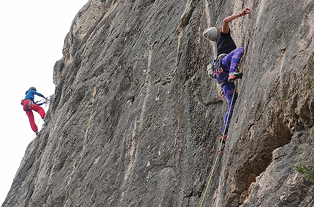 Climbing training in the La Creveta sector - Mallorca