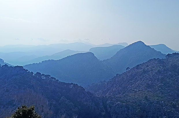 Sierra Tramontana - a small mountain system of the island of Mallorca