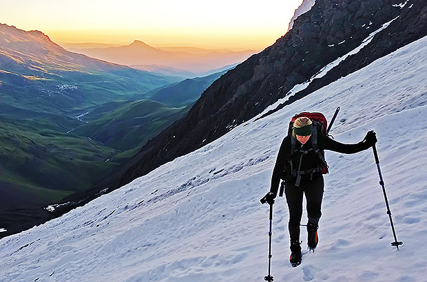 Climbing in the mountains of the Eastern Caucasus