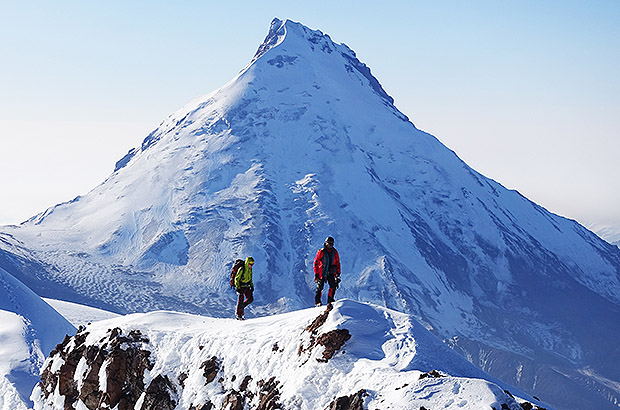 During an expedition to the Kluchevskaya group of volcanoes, Kamchatka, Russia