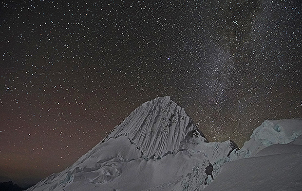 Alpamayo under the starry sky