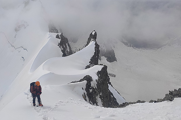 Climbing Free Spain peak in the Caucasus