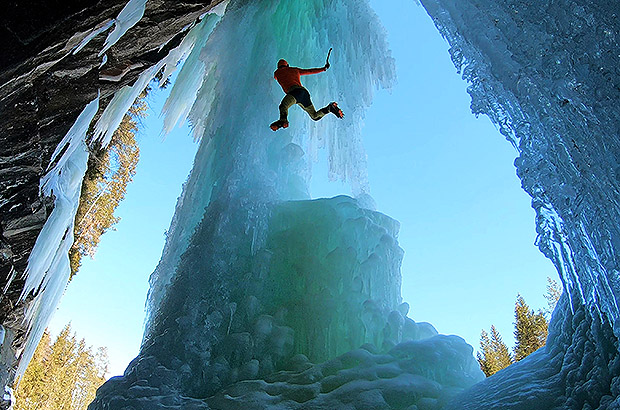 Iceclimbing develops the same technical skills as rockclimbing, but the emphasis in iceclimbing is more on the physical fitness