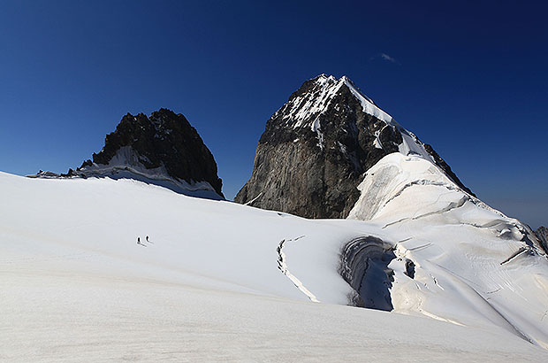 Mount Ushba - one of the most difficult peaks of the Caucasus