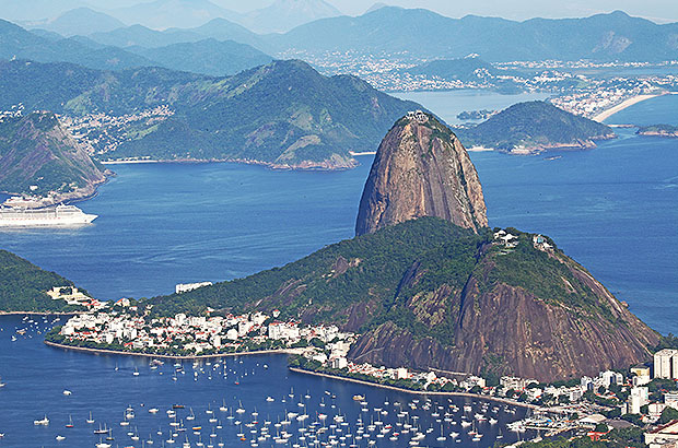 Sugarloaf is a famous natural attraction in Rio. Also a popular rockclimbing area