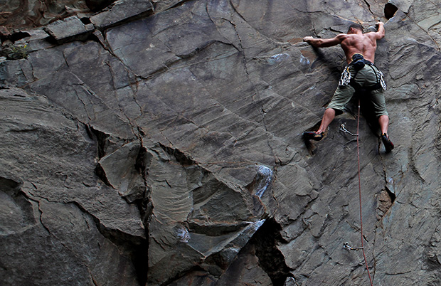 Author of the text on the black basalt rocks of Tenerife