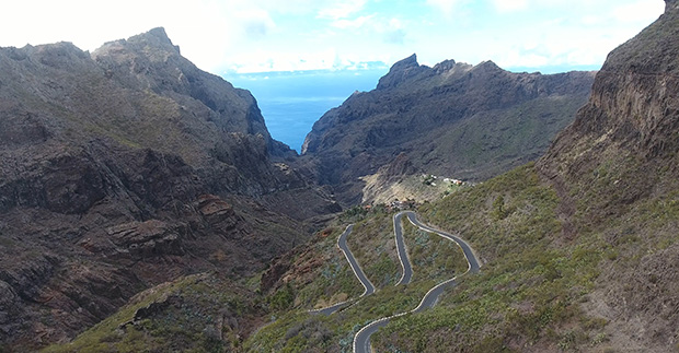 Masca Canyon in Tenerife Island