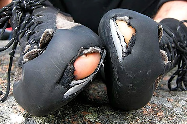 Rock climbing shoes last long only in one case: if you don’t climb in them