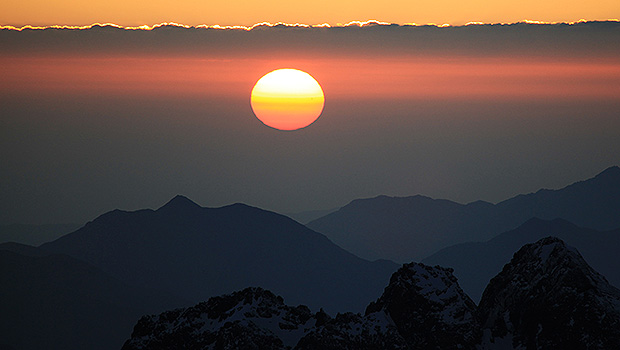 Закат с вершины горы Тубкаль