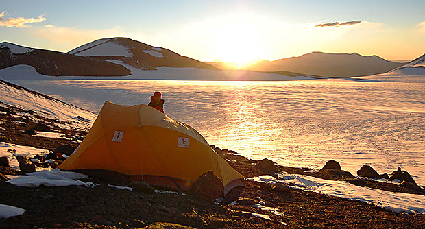 Camp 6100 on the Pissis Volcano ascent route
