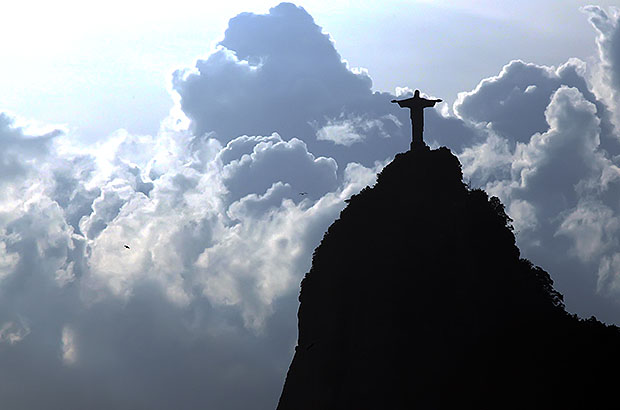 Climbing the Corcovado rock in Rio de Janeiro