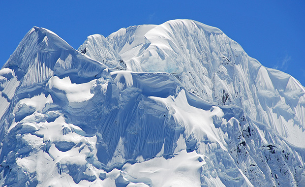 Fantastic forms of the Cordillera Huayhuash glaciers