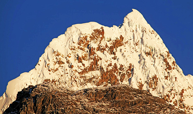 Yerupaja is the highest mountain of the Cordillera Huayhuash mountain range