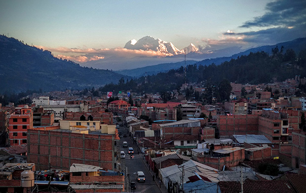 Huaraz in Peru is a center of international tourism and mountaineering