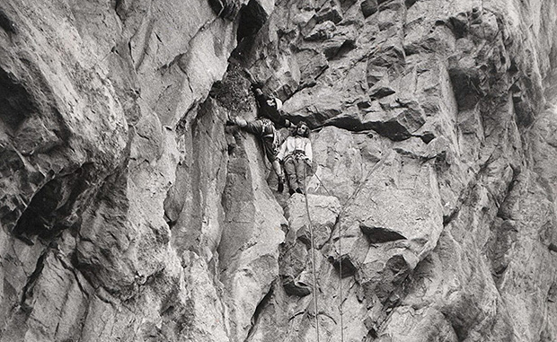 До второй половины 20го века альпинизм и скалолазание были одним целым