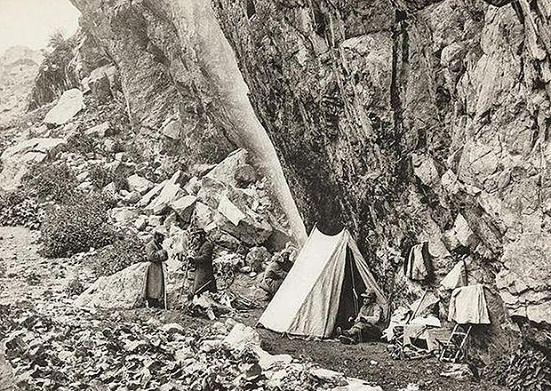 Лагерь на поляне Миссес Кош 1888 год