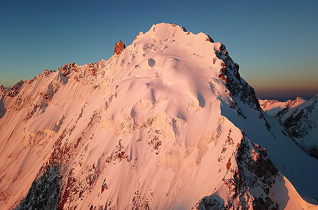 The summit of Dykh-Tau, which means 