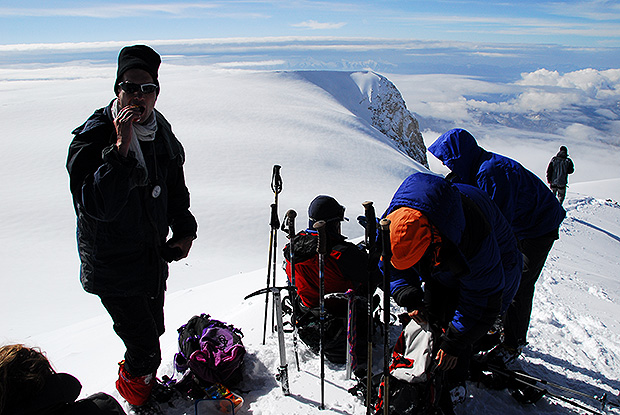 At the Western Summit of Elbrus