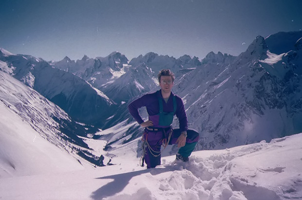 Archival photo of the author during the mentioned crazy Mount Elbrus adventure