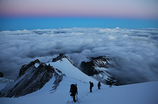 Climbing Mount Elbrus from the West