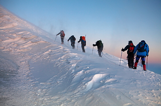 Climbing Mount Elbrus. As a popular tourist product it has little in common with real mountaineering