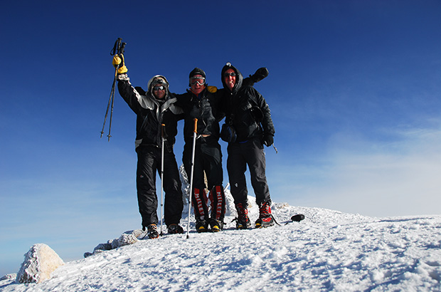 At the top of Mount Elbrus