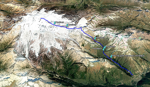 Mount Elbrus East Route