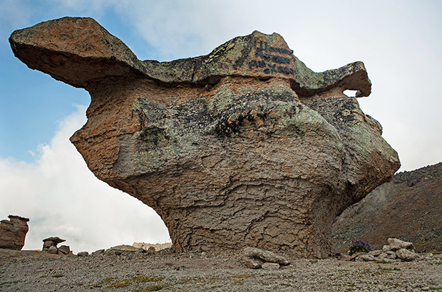 Natural attraction of Mount Elbrus - stone mushrooms