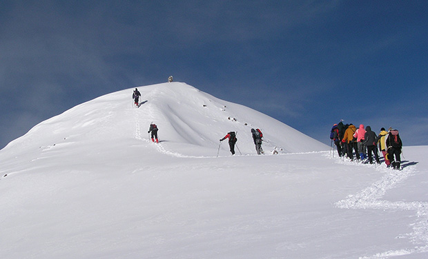 Относительно безопасные условия для одиночного восхождения на Эльбрус