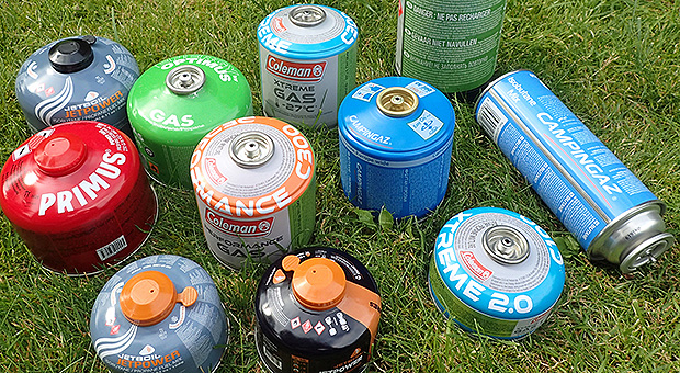 The most common sizes of portable gas cylinders