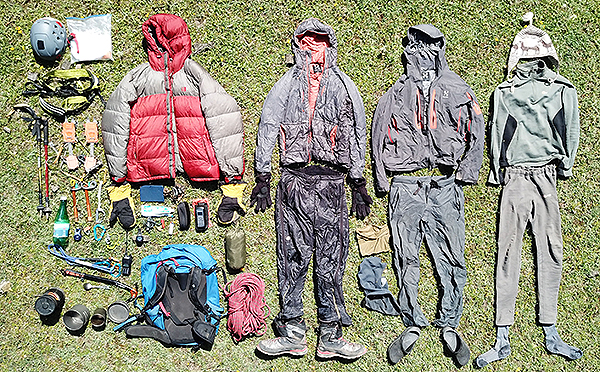 Mountain climbing gear