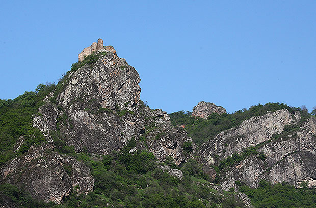 Impenetrable fortress on top of a cliff