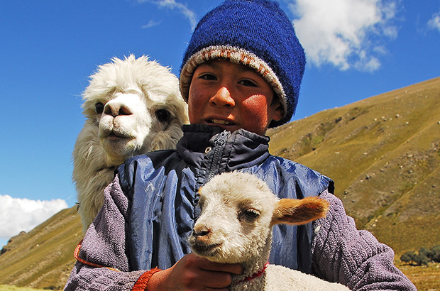 The natives of the Peruvian highlands are shy, but always friendly