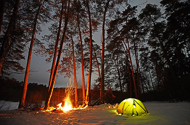 Our traditional Russian celebration of the New Year by the fire, with an overnight stay in a tent and a morning swim in the icehole. No TV and alcohol