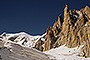 Climbing in the Mont Blanc massif - climbing Grand Capucin
