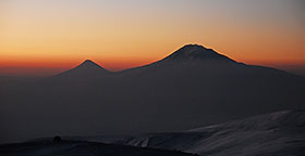 Mountain climbing in Armenia, climbing Aragatz