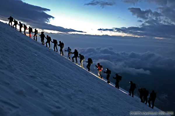 Preparing for the ascent of Elbrus
