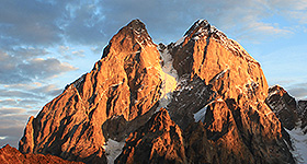 Climbing Ushba - South Summit from Svanetia, Georgia